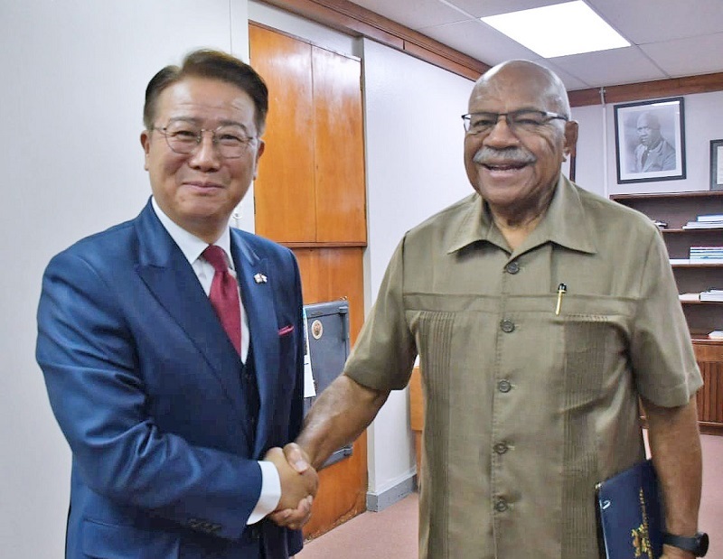 Ambassador Kim paid a courtesy call on Hon. Prime Minister of Fiji